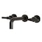 Kingston Brass KS8125ML Milano 2-Handle 8" Wall Mount Bathroom Faucet, Oil Rubbed Brnz KS8125ML - alternate 1